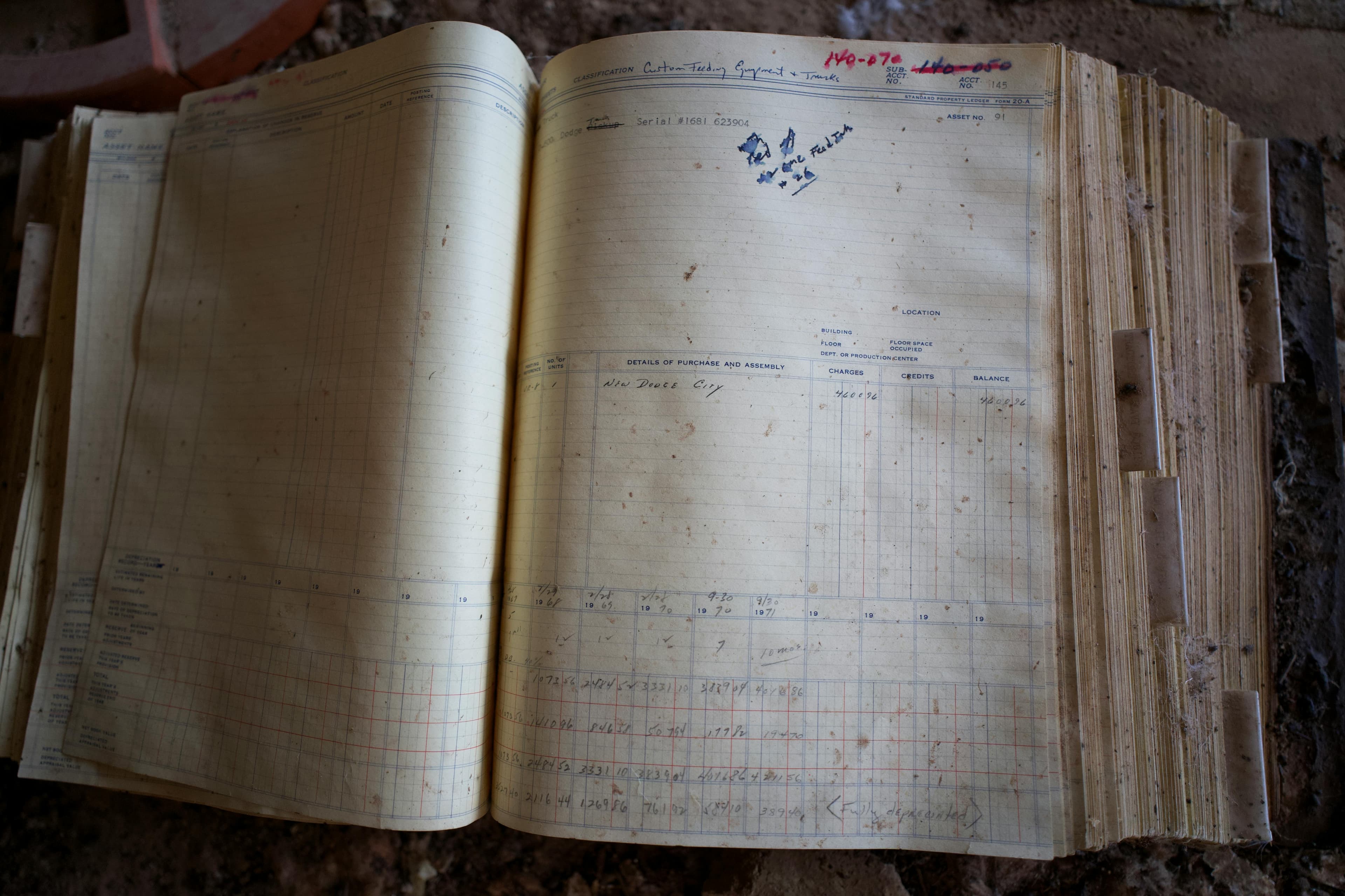 A handwritten ledger page recording the day's sales in a Zimbabwean shop