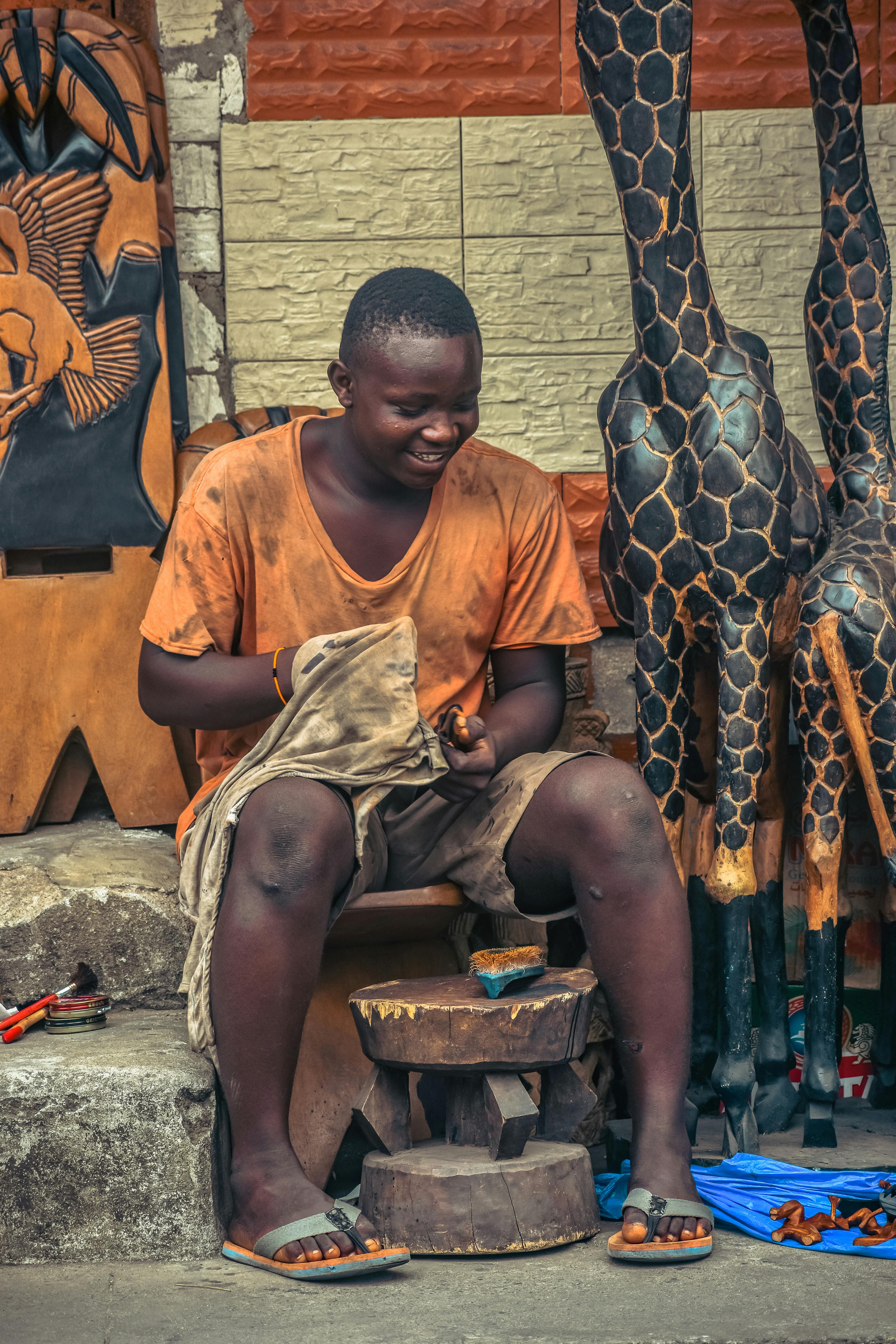 Market trader at her stall