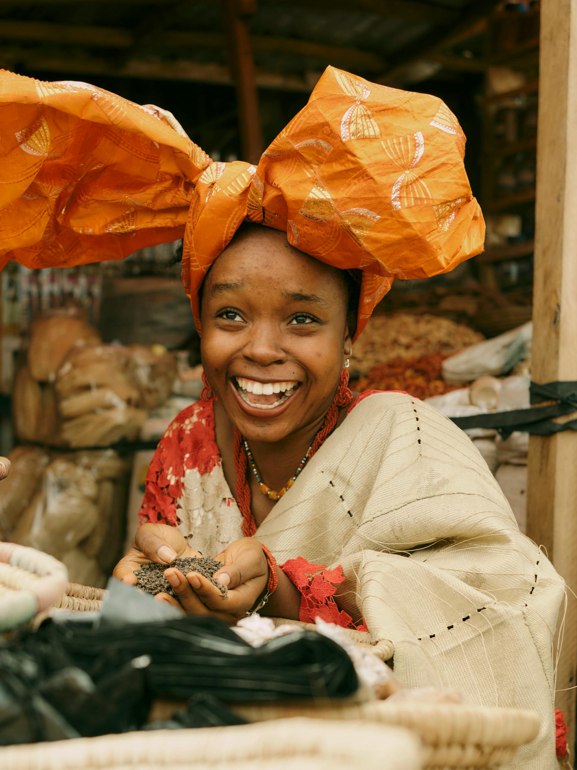 Shopkeeper in her doorway